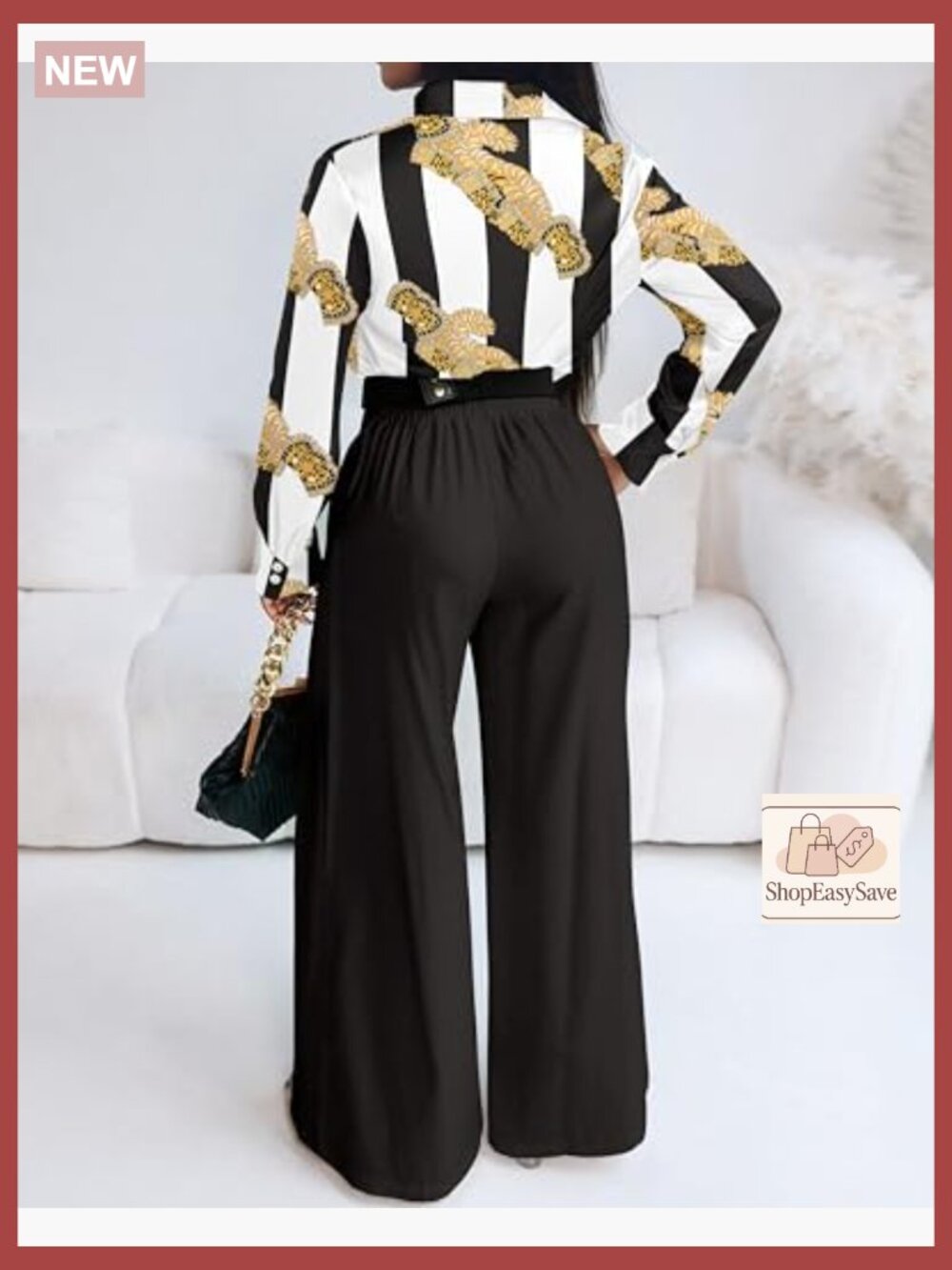 Satin 2 Piece Set Floral Wide Leg Pants Long Sleeve Top Y2K Chic Elegant - Picture 2 of 7